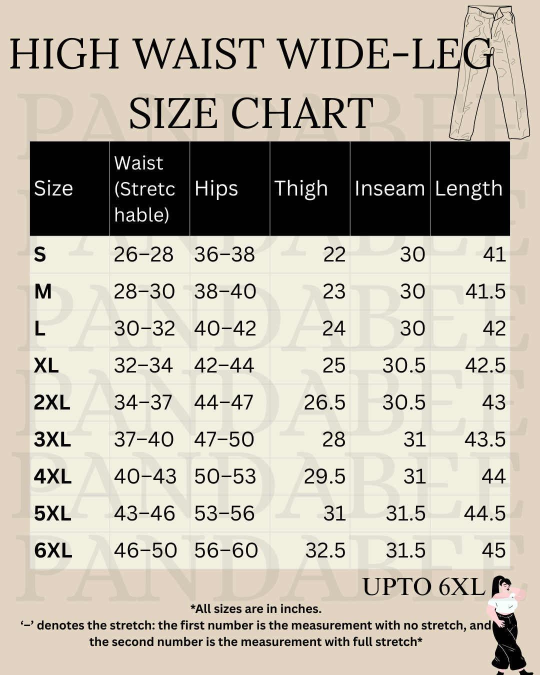 Panda Bee Premium Wide-Leg Side Pocket Cargo (Black)
