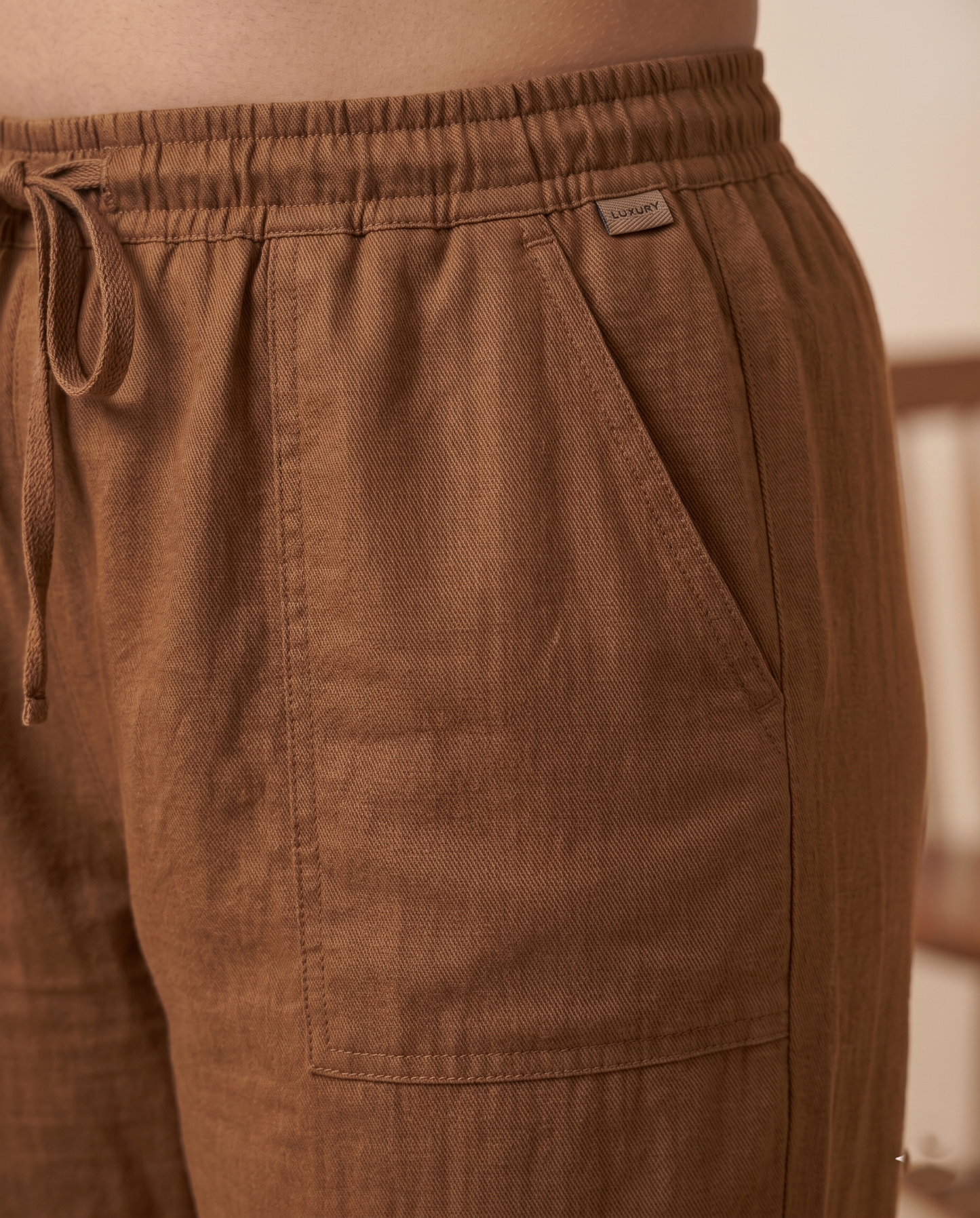 ✨ Pandabee Plus Size Premium 3/4 Pants for Women | Comfortable Elastic Waist Capri Pants with Pockets | Everyday Casual Wear | Sizes L to 12XL (Coffee Brown)